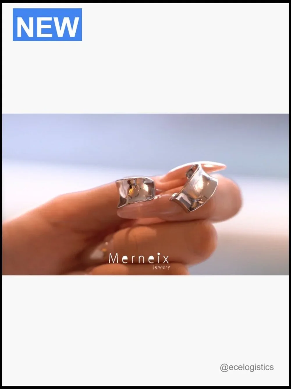 Chunky Sterling Silver Hoop Earrings